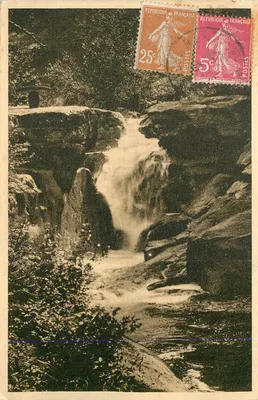 Cascata da Arve — vista pitoresca — editor não identificado