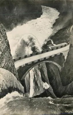 Ponte sobre o Rio Rhône em Gébroul — vista espetacular — editor 'Pim' n° 105