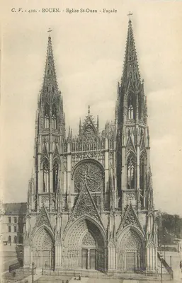 Rouen - Igreja de São Ouen - Fachada