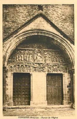 Conques (Aveyron) - Portal da Igreja