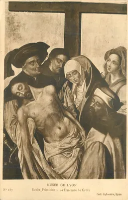 A Descida da Cruz — Escola Primitiva — Museu de Lyon — Coleção Sylvestre, Lyon — N° 187