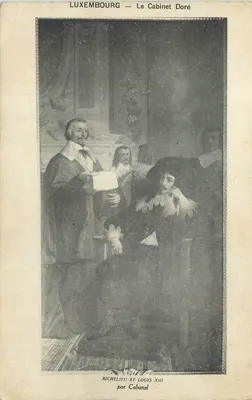 Luxemburgo — Il Cabinet Doré — Richelieu e Luigi XIII di Cabanel