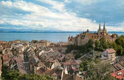 Vista panorâmica de Lausanne — editor não visível