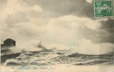 Le Havre — Effets de vagues — éditeur LL. n° 627