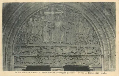 बेलियू-सर-डॉर्डोन्ने (कॉर्रेज़) — चर्च का द्वार (12वीं शताब्दी) — ले बास लिमूजिन इलुस्ट्रे