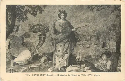 Beaugency (Loiret) — Bordados do Hotel de Ville (século XVII) — D'après une gravure de 1751