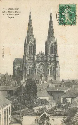 Cholet — Igreja de Nossa Senhora e sua fachada — Edição A. M.