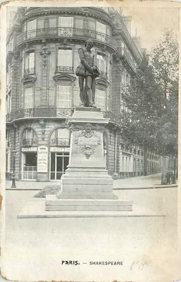Paris — Statue de Shakespeare — éditeur Sutton