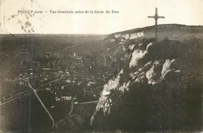 Poligny (Jura) — Vista Geral tirada da Croix du Dan