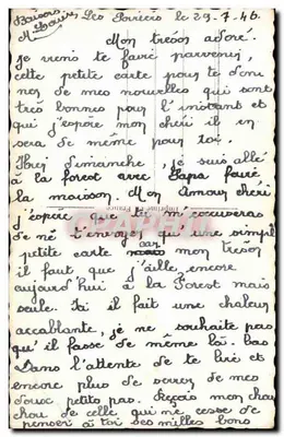 Chemin de l'Amour — wydawca J.C., nr 608/5 — Rewers