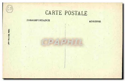 Pierrefonds — Zamek — Część fasady i widok na stację — LL. — Rewers