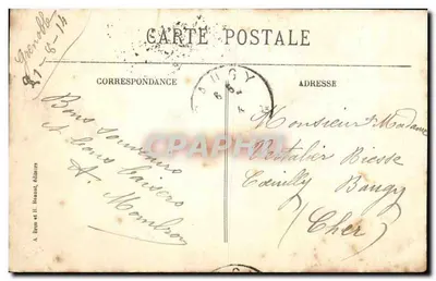 Grenoble — A Isère e o Casque de Néron — A. Biron e H. Bonnot, editores — Verso
