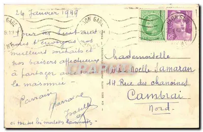 Laon — Funicular i Pomnik Pamięci (Gaumont, stat., Abella, arch.) — Rewers