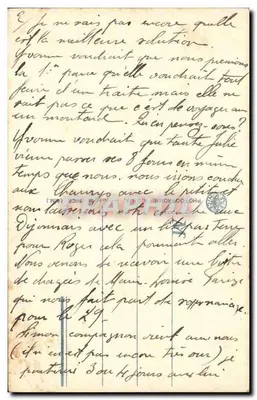 Tipo de velho Mendiant — série 8170 — editor desconhecido — Verso