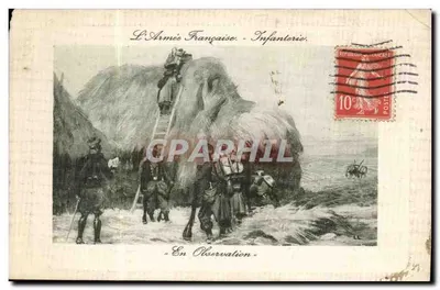 A Força Armada Francesa - Infantaria — Em Observação — editor LL, número de série não visível