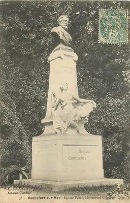 Monument Grimaux — Pomnik Édouarda Grimauxa — Plac Parat, Rochefort-sur-Mer
