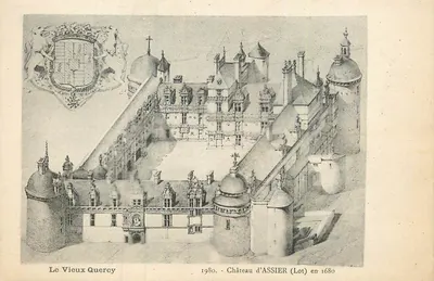 O Velho Quercy — Castelo de Assier (Lot) em 1680 — editor desconhecido