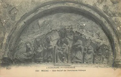 Mozac — Bas-relief da Antiga Abadia — L'Auvergne Pittoresque