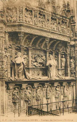 A Catedral de ROUEN — Túmulo dos Cardeais d'Amboise — C.P. 89