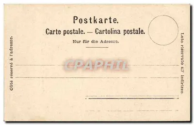 Zamek Chillon i Szczęka Południowa — nocny widok z księżycem — Charnaux Frères & Cie, Genewa, n° 39 A — Rewers