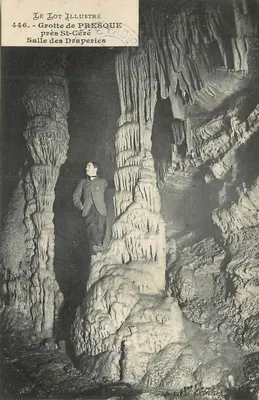 Gruta de Presque perto de St-Céré — Sala das Draperias — Le Lot Illustré n°446