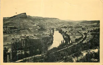 Vista panorâmica do Rio Rhône em Cim — editor Cim, número de série não visível