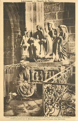 Locronan — Capela do Pénity — Grupo do sepultamento de Maria-Madaleina