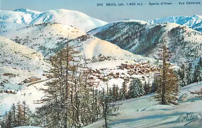 Beuil (alt. 1.453 m.) — Esportes de Inverno — Vista Geral — Adia, n° 343