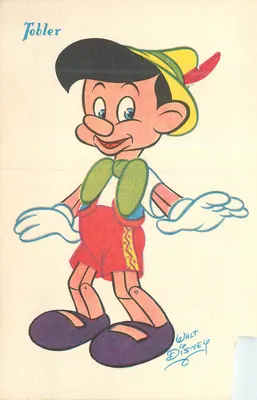 Pinóquio — desenho animado Walt Disney — editor Tobler