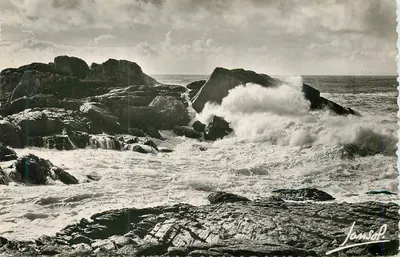 Ondas contra rochedos — Janssot