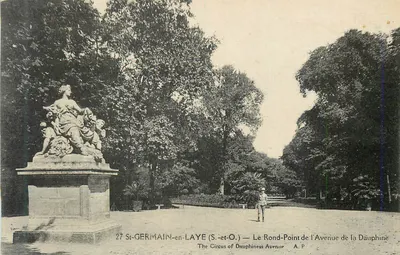 St-GERMAIN-en-LAYE (S.-et-O.) — Rond-Point Avenue de la Dauphine — A.P.