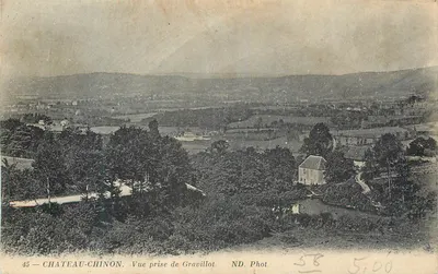 Château-Chinon — Vue prise de Gravillot — ND. Phot. n°45