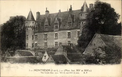 Montrésor (Indre-et-Loire) — Castelo histórico do século XV e XVI — A. P.