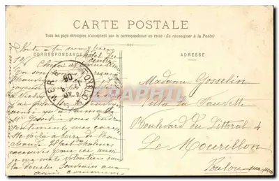 Grenoble - A Place V. Hugo e a Bastilha — CIRCA V. COLOMBE, n°608 — Verso