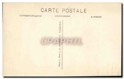 Montpellier — Zamek Wody — Fot. C. Denuc, 25, rue Biderot — Rewers