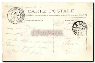 Toulon — Statua Pugeta. Ogrody Miasta — wyd. Chardard & Cie, nr 30 — Rewers