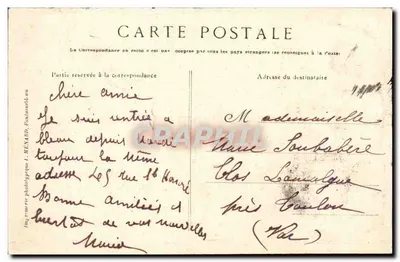 Floresta de Fontainebleau — Dolmen de Adolphe Joanne (Torre Denecourt) — Coleção Artística L. M. — Verso