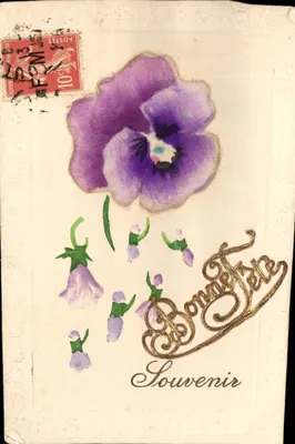 Fleur de pensée — Souvenir — Editor desconhecido, número de série não visível