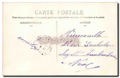 Donna in abito con volanti — con mazzo di fiori — editore IRIS, n° 203 — Verso