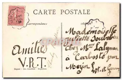 Coppia d'amore — scena romantica — A.M.S. n°410 — Verso
