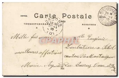 Souvenir d'amitié — homme en costume tenant bouquet et pancarte — JAK Paris, n°2146 — Verso