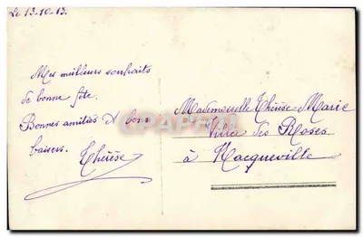 Kobieta w szwiecie z brokatem trzymająca bukiet róż — Stara pocztówka wydana przez — Rewers