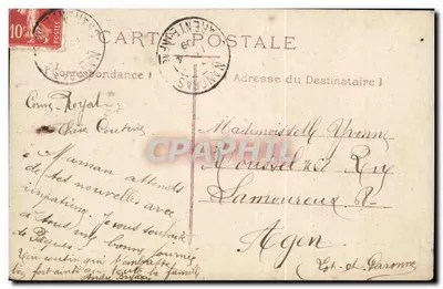 Mężczyzna z brodą — piszący list — wydawca anonimowy, nr 4195 — Rewers