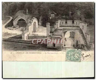 Zamek Pierrefonds — Park z Jeleniami — L.I. — Wydawca L.I. nr 46