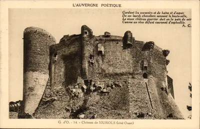 Castelo de Murols — lado Oeste — G. d'O. - 14