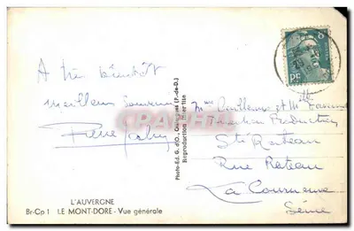 Il Mont-Dore — Vista generale — Foto-Edit. G.d'O. (P.-de-D.) — Verso
