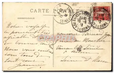 Mont-Dore — Em direção ao Sancy — L'Auvergne — Verso
