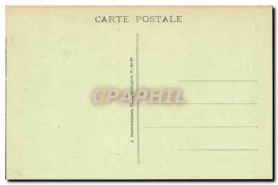 O PUY DE DOME visto do lado norte — com o Caminho Romano e a Linha da Ferrovia — n° 545 — J. Gouittefangues, Editor, P.-de-D. — Verso