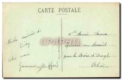 Vichy - Villa Stévigné — éditeur Pégua St-Gérons (n° 549) — Verso