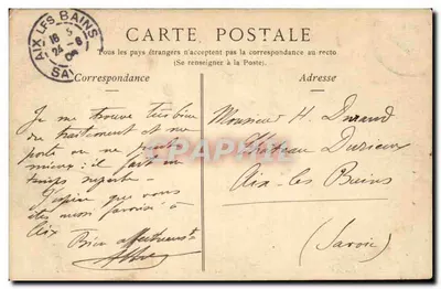 Vichy — Pałac Źródeł, Źródła Chomel i Lucas — kolekcja ND Phot — Rewers